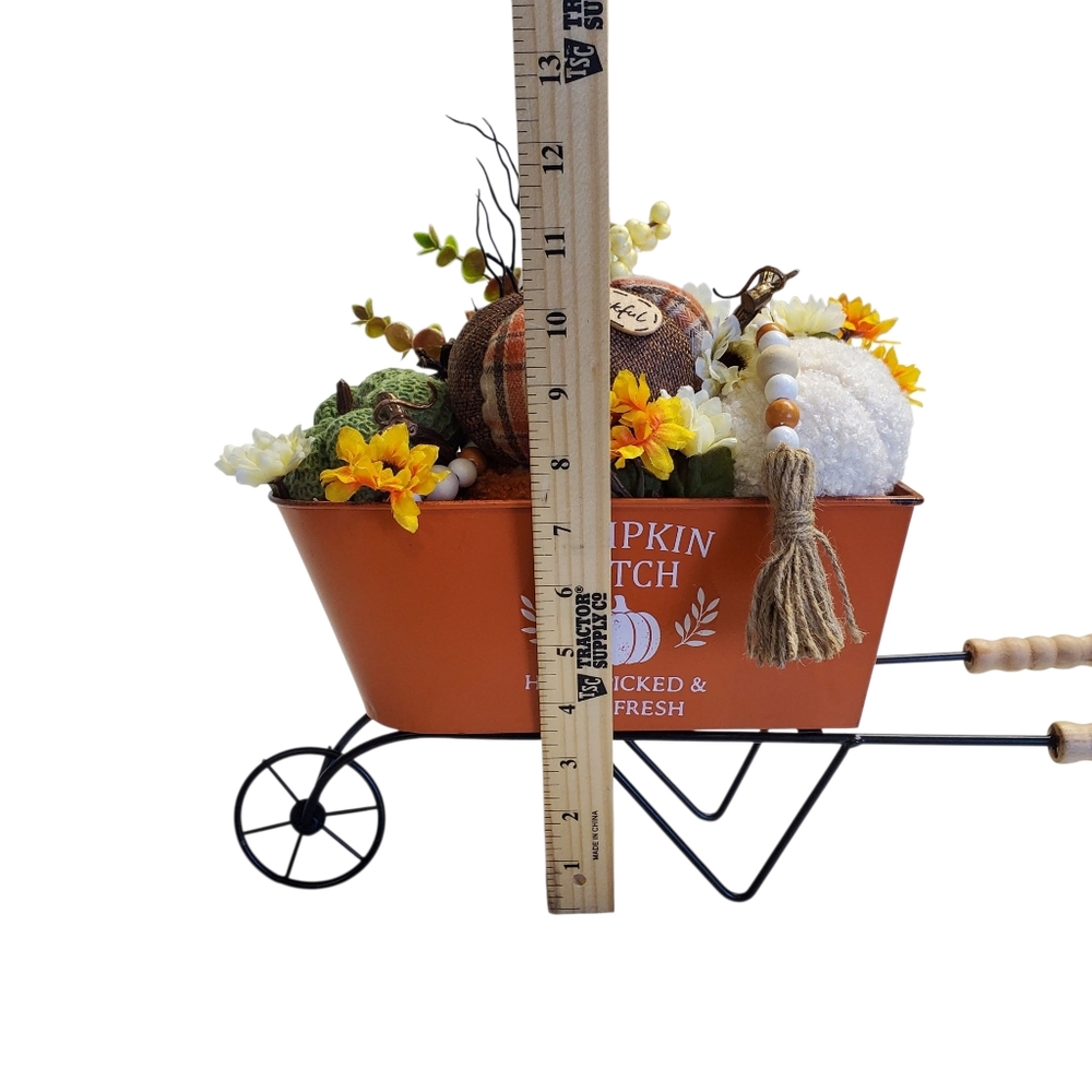 New Decorative Pumpkin Patch Wheelbarrow - Picture 4 of 10